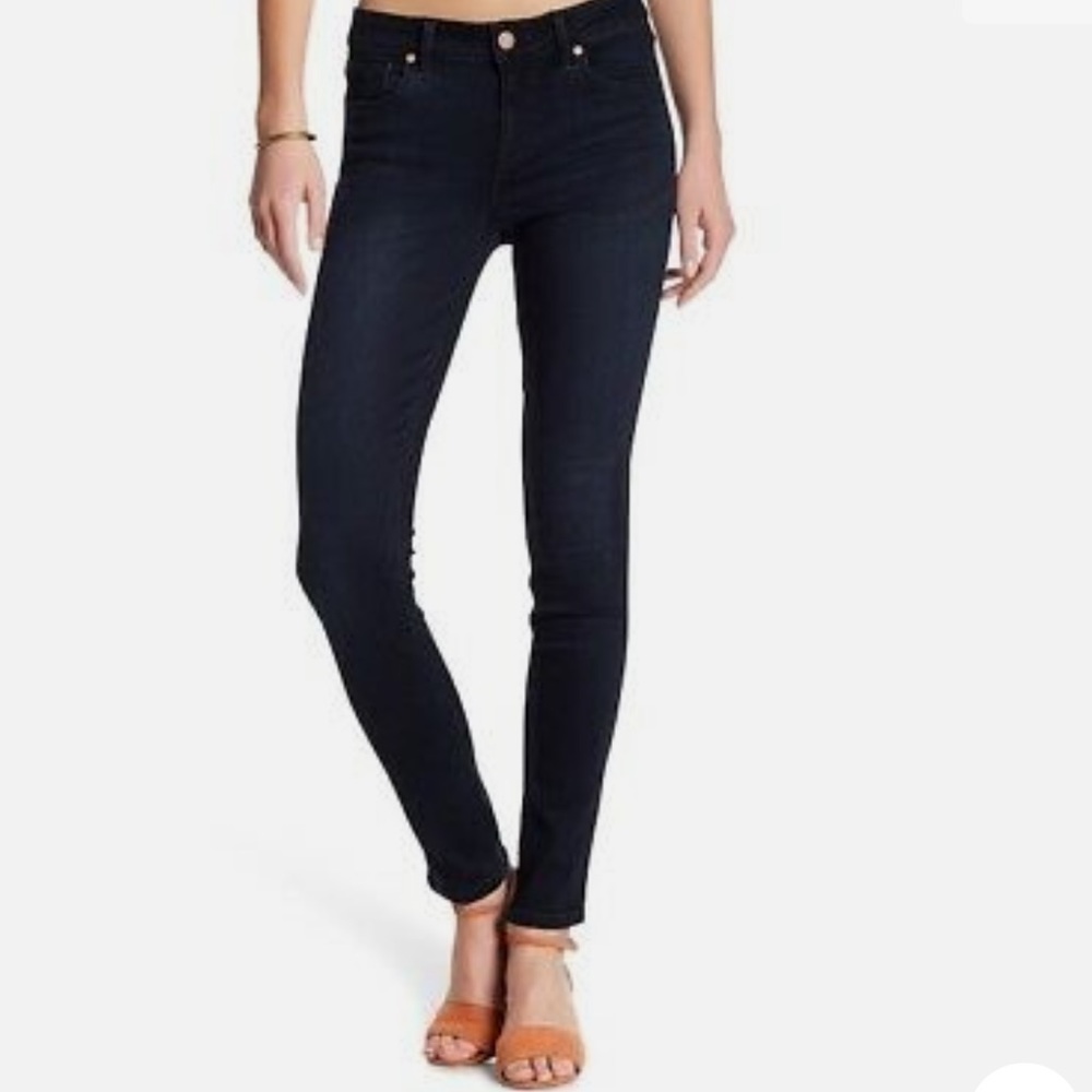 Navy Level 99 Stretchy Jeans.